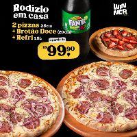 imagem 3 Pizzas + Refri (Rodizio em Casa)